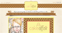 Desktop Screenshot of cakeaffair.co.uk